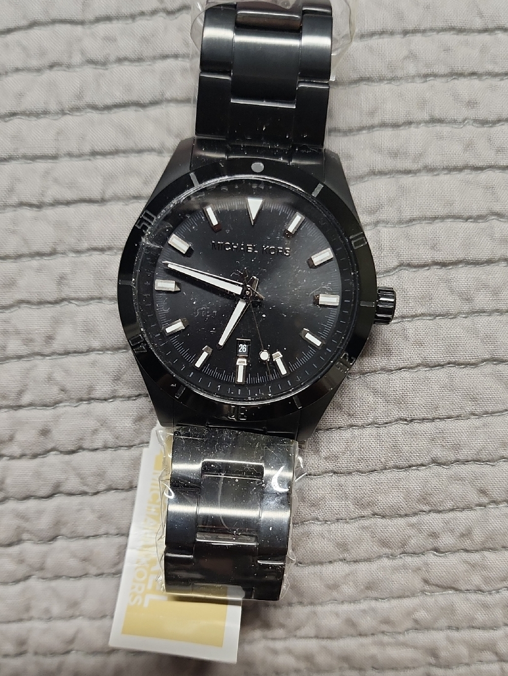 Michael Kors Black Men's Stainless Steel Bracelet Watch